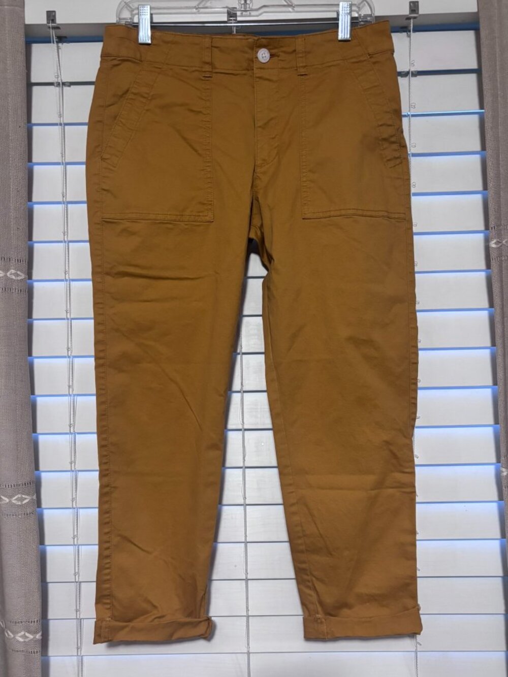 GAP Girlfriend Khaki Pants Mustard Yellow Ochre Size 6